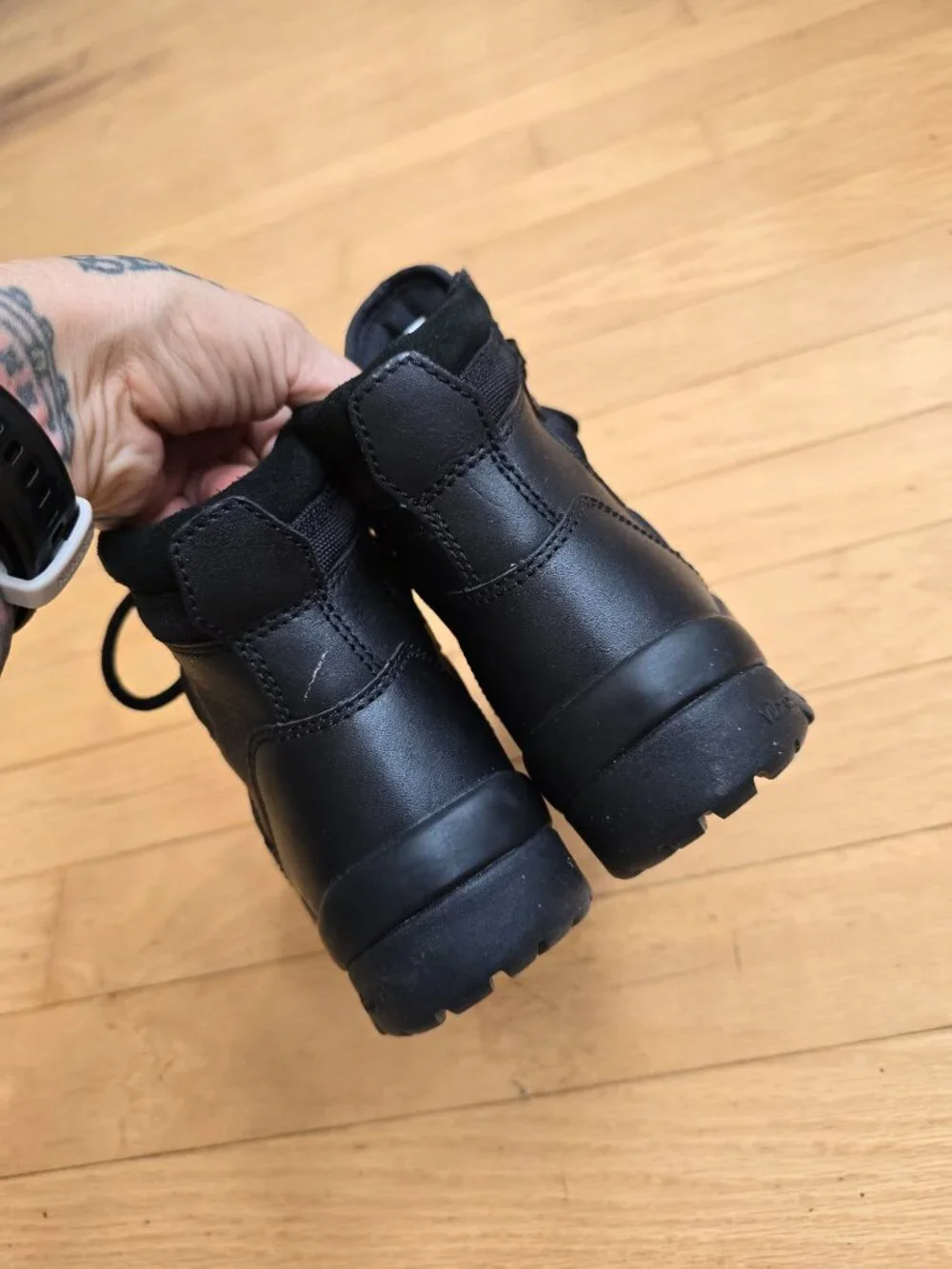 Thorogood | Force Recon Black Monochrome Leather Vibram Tactical Boots | Mens 7